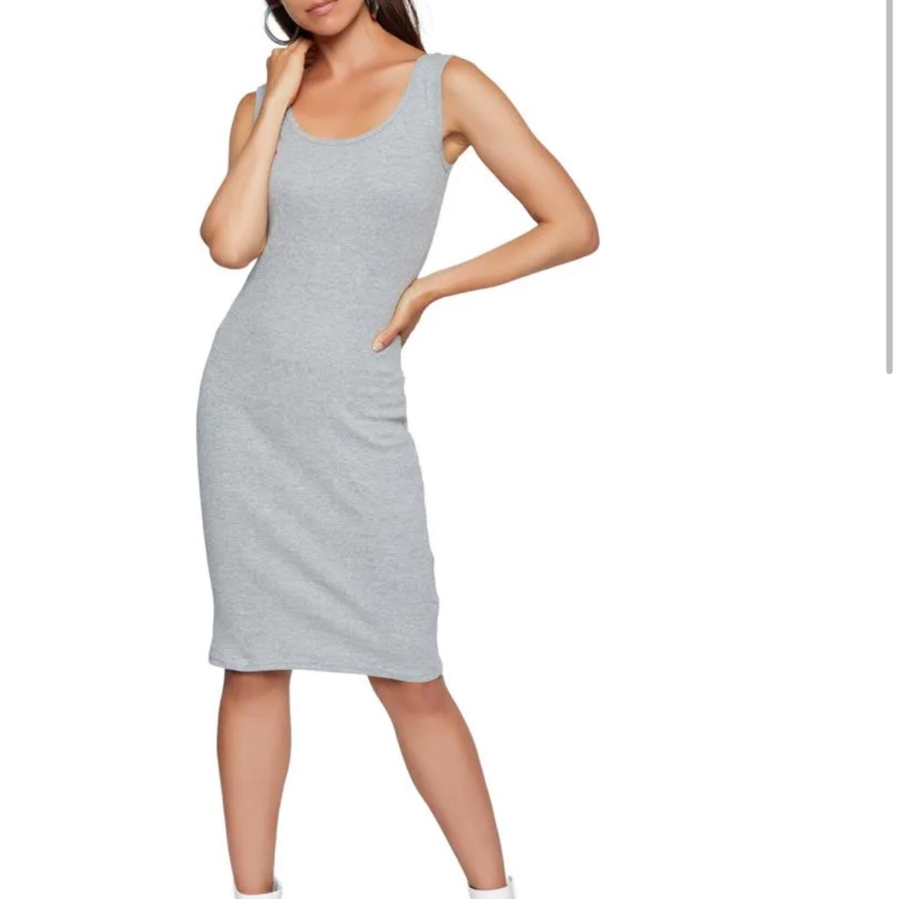 NWOT Ribbed tank dress